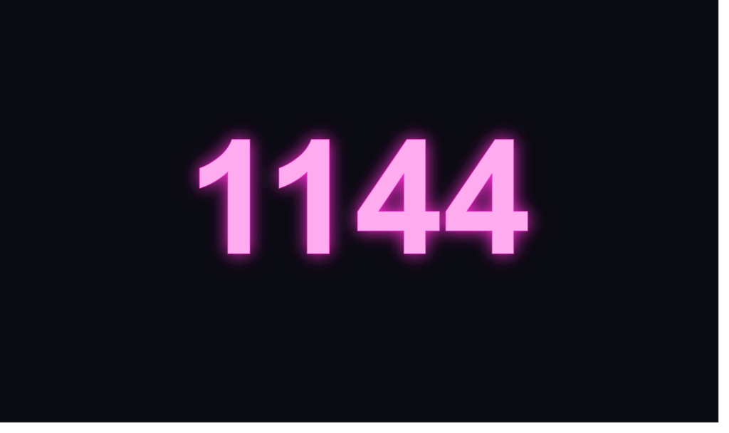 angel number 1144